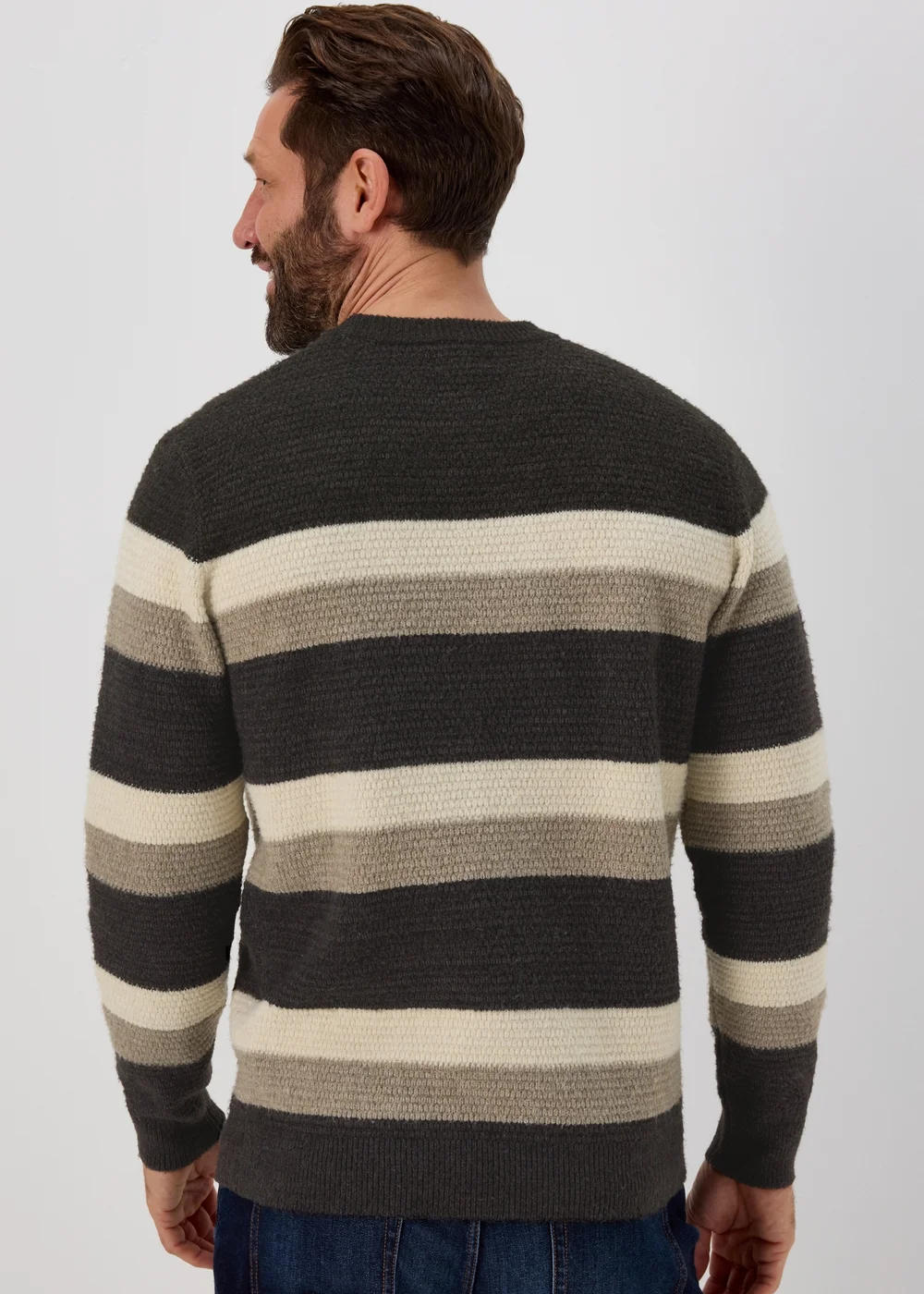 Lincoln Brown Stripe Jumper - Small Image 2