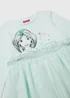 Kids Blue Disney Princess Jasmine Print Mesh Dress (3-9yrs) - 4 Yrs Image 2