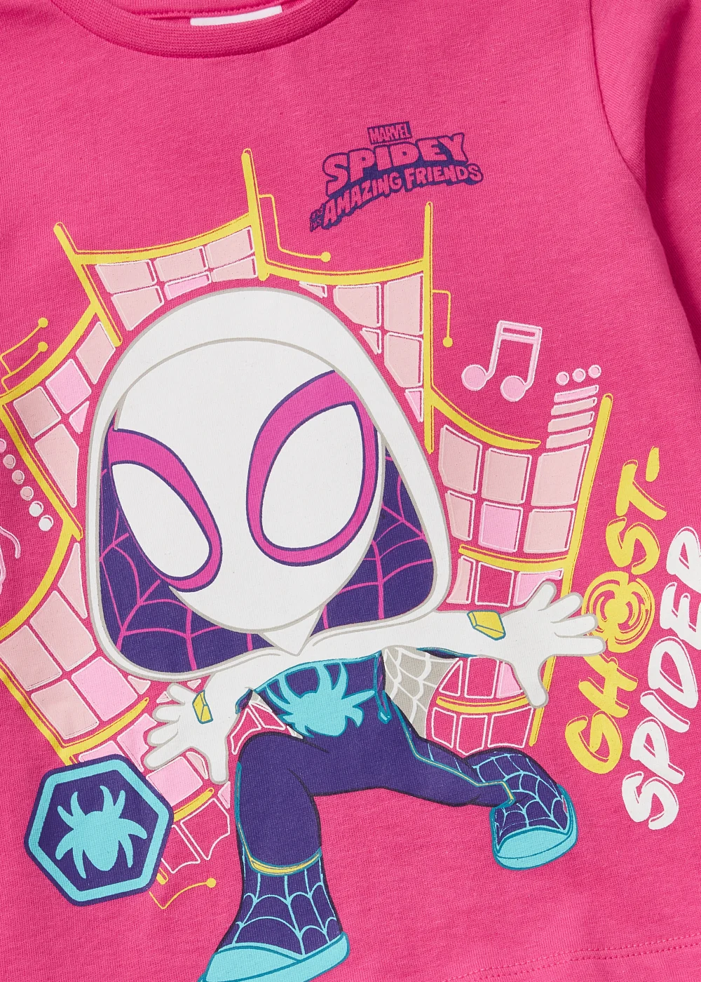 Kids Pink Ghost Spider Print Long Sleeve T-Shirt (18mths-6yrs) - 2-3 Yrs Image 2