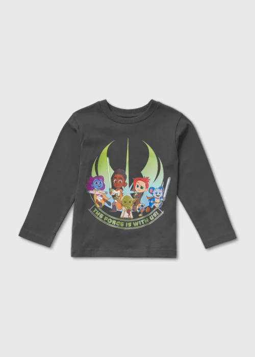 Kids Charcoal Jedi Adventures Long Sleeve T-Shirt (18mths-6yrs) - 2-3 Yrs Image 1