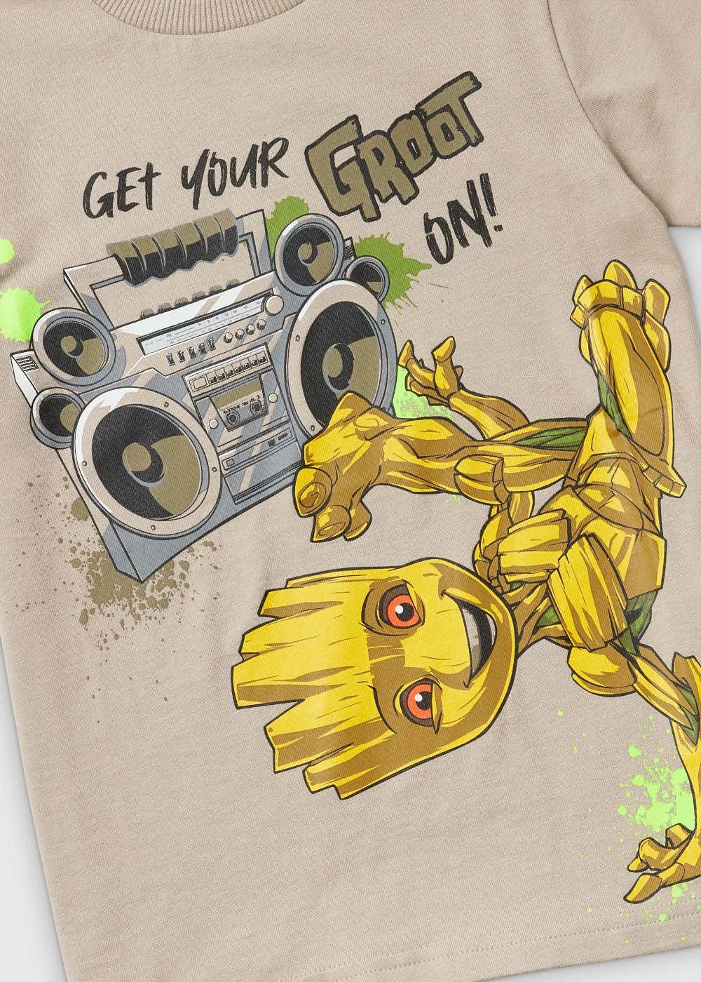 Kids Stone Groot Short Sleeve T-Shirt (5-12yrs) - Age 5 Years Image 2