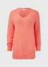 Orange Spandex V Neck Jumper - XS Image 1