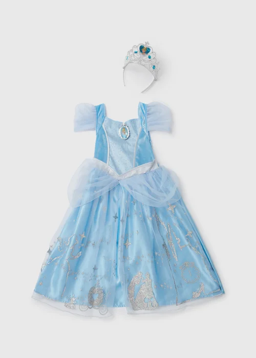 Kids Blue Disney Cinderella Fancy Dress Costume (3-9yrs) - 3 Yrs Image 1