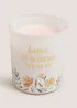 White Mum Candle (8cm x 8cm x 8cm) Image 2