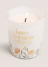 White Mum Candle (8cm x 8cm x 8cm) Image 3