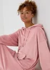 Pink Long Fleeced Hoodie - Extra small Image 3