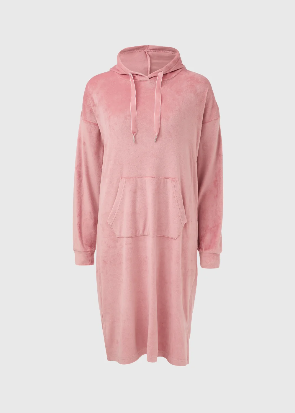 Pink Long Fleeced Hoodie - Extra small Image 4