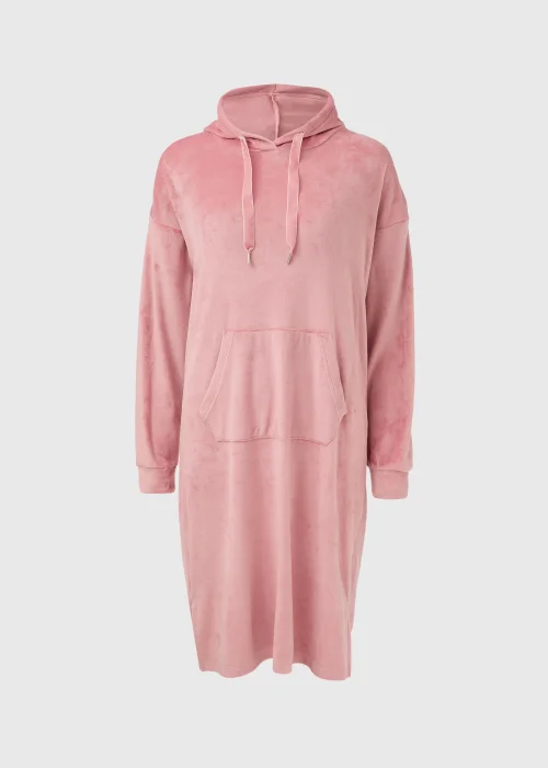 Pink Long Fleeced Hoodie - Extra small Image 4