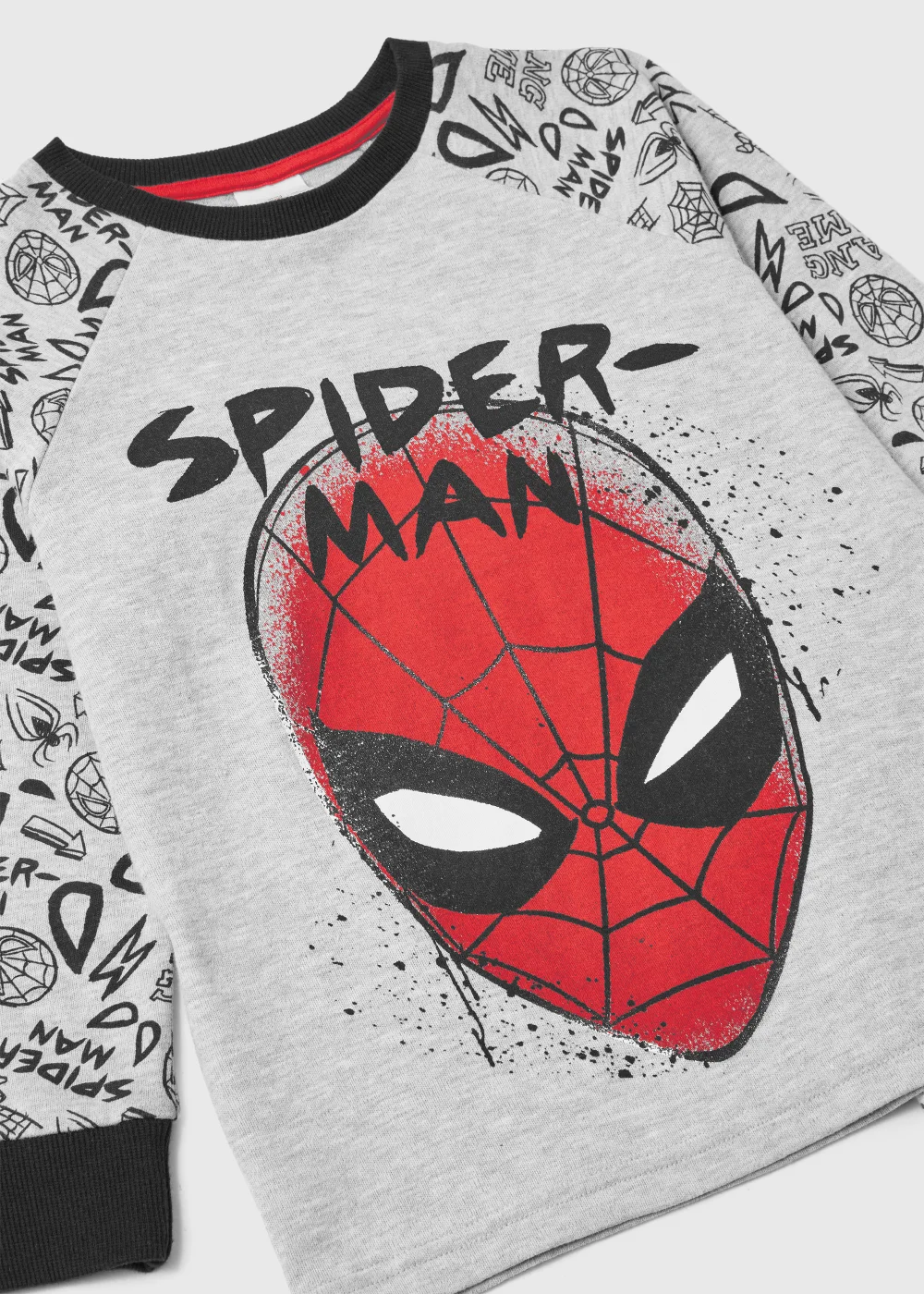 Kids Grey Spider-Man Print Pyjama Set (18mths-8yrs) - Age 18 - 23 Months Image 2