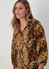 Brown Tiger Print Shirt - 8 Image 3