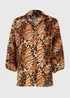 Brown Tiger Print Shirt - 8 Image 5