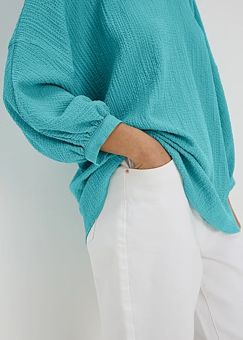 Mint Popover Blouse - 8 Image 3