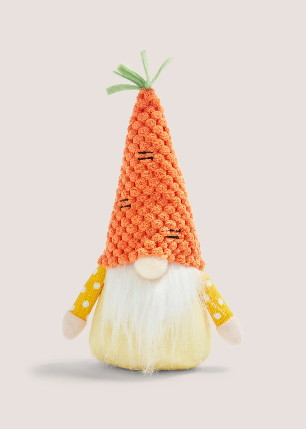 Small Carrot Hat Gnome (20cm x 8.5cm) Image 1