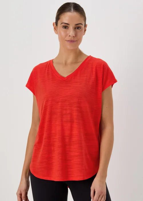 Souluxe Orange V-Neck T-Shirt - S Image 1