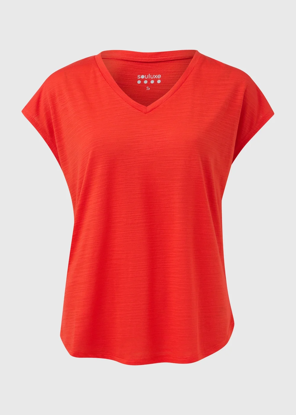Souluxe Orange V-Neck T-Shirt - S Image 5