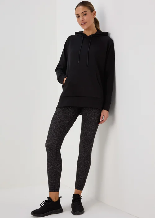 Souluxe Black Longline Hoodie - S Image 8