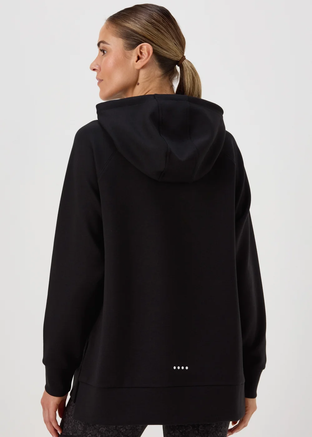 Souluxe Black Longline Hoodie - S Image 4