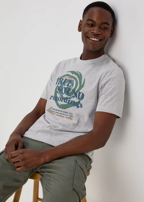 Grey True Sound Recordings T-Shirt - Small Image 4