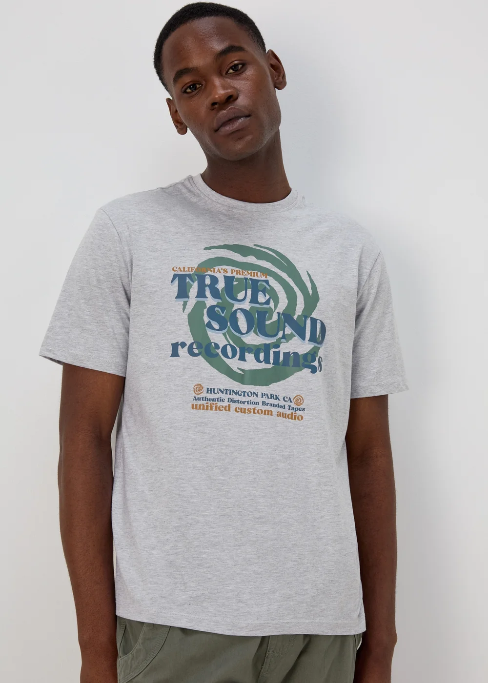 Grey True Sound Recordings T-Shirt - Small Image 1