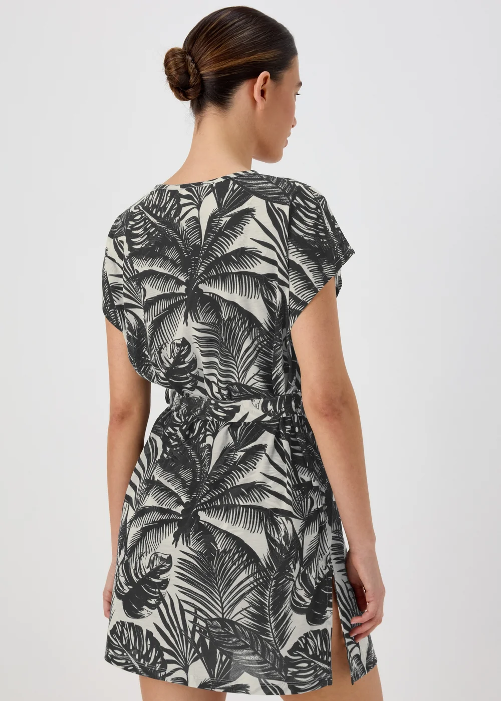 Black Palm Tree Kaftkan - Extra small Image 2