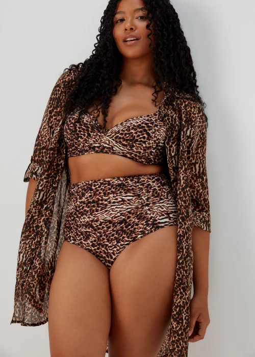 Black Animal Print Beach Shirt - Extra small Image 1