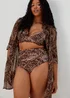 Black Animal Print Beach Shirt - Extra small Image 1