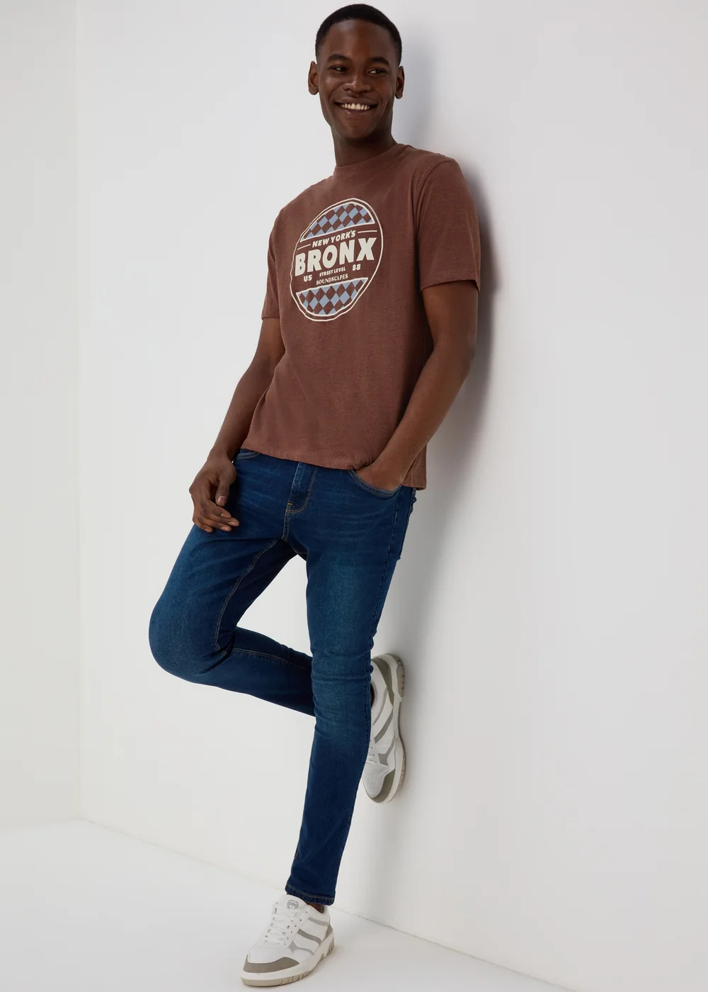 Brown Beer Print T-Shirt - S Image 4