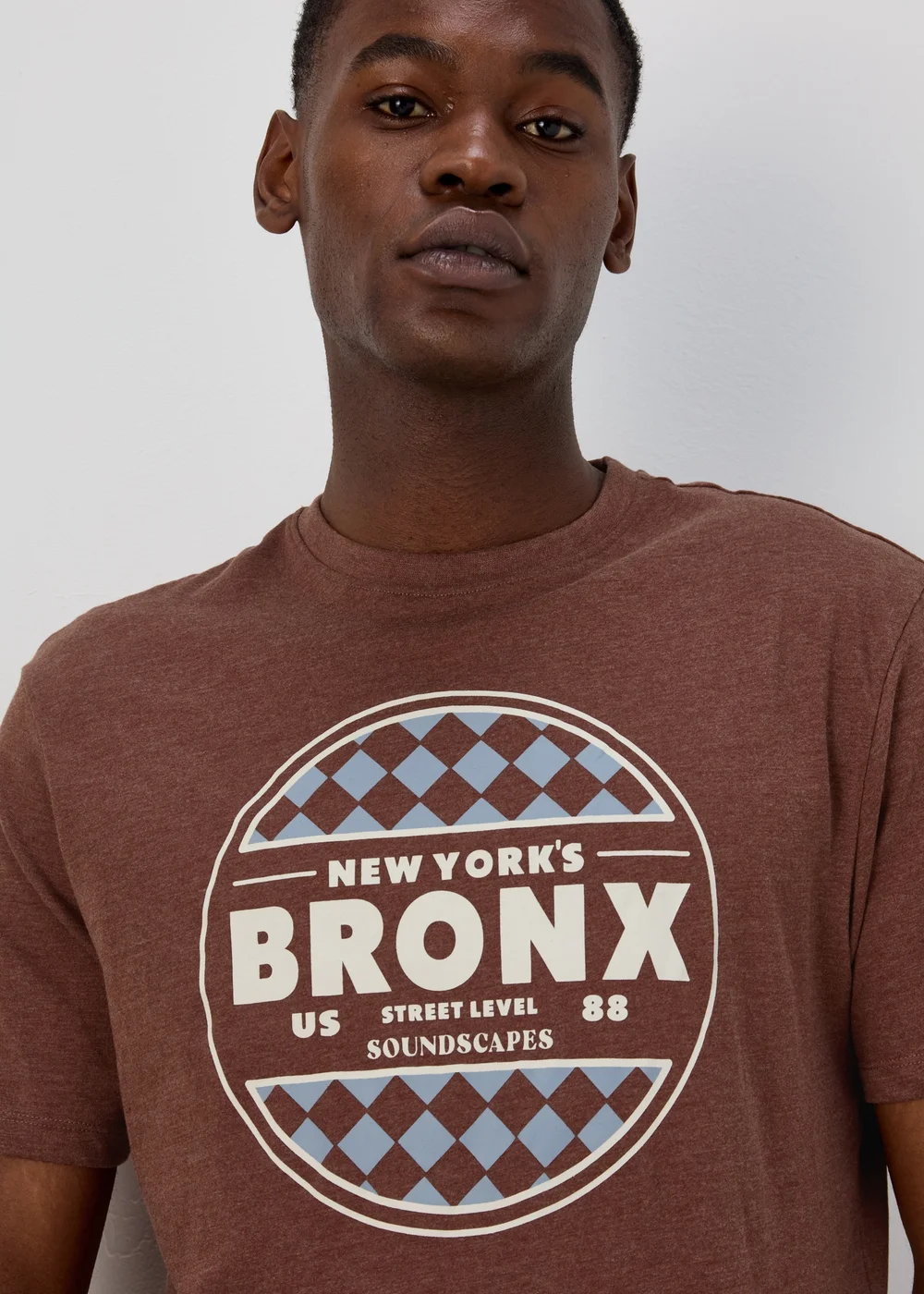 Brown Beer Print T-Shirt - S Image 3