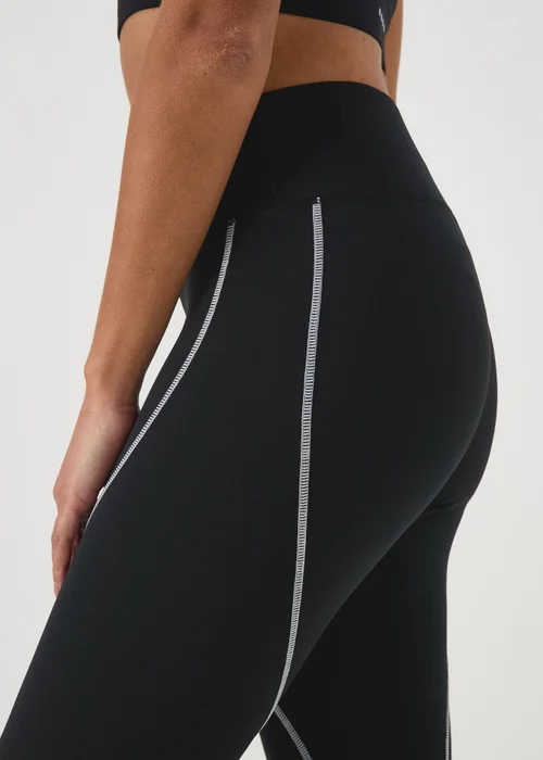 Souluxe Black Overlock Leggings - 8 Image 3
