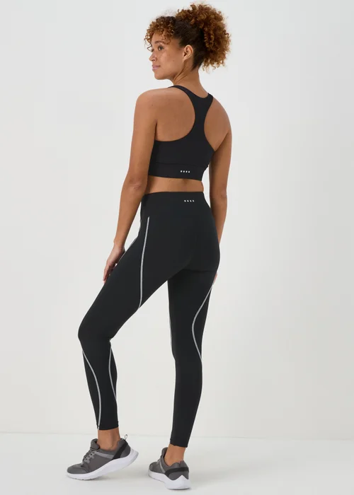 Souluxe Black Overlock Leggings - 8 Image 2