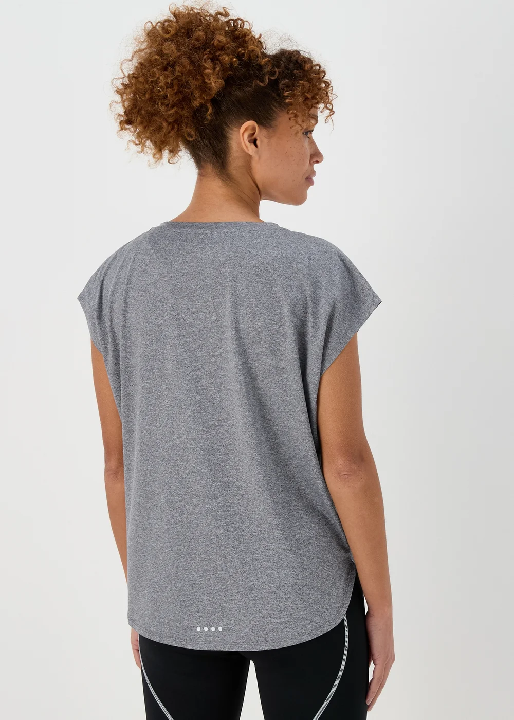 Souluxe Charcoal V Neck T-Shirt - Small Image 2