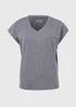 Souluxe Charcoal V Neck T-Shirt - Small Image 5