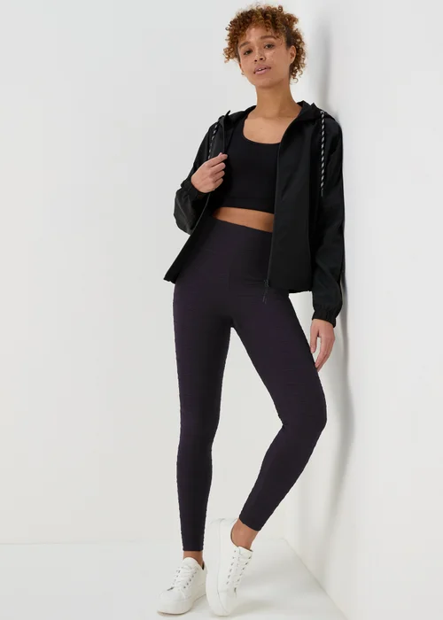 Souluxe Black Ruched Leggings - 8 Image 4