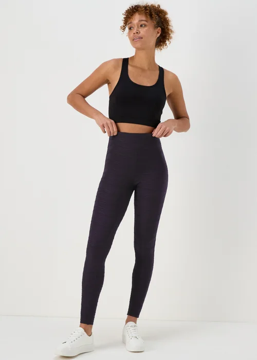 Souluxe Black Ruched Leggings - 8 Image 1