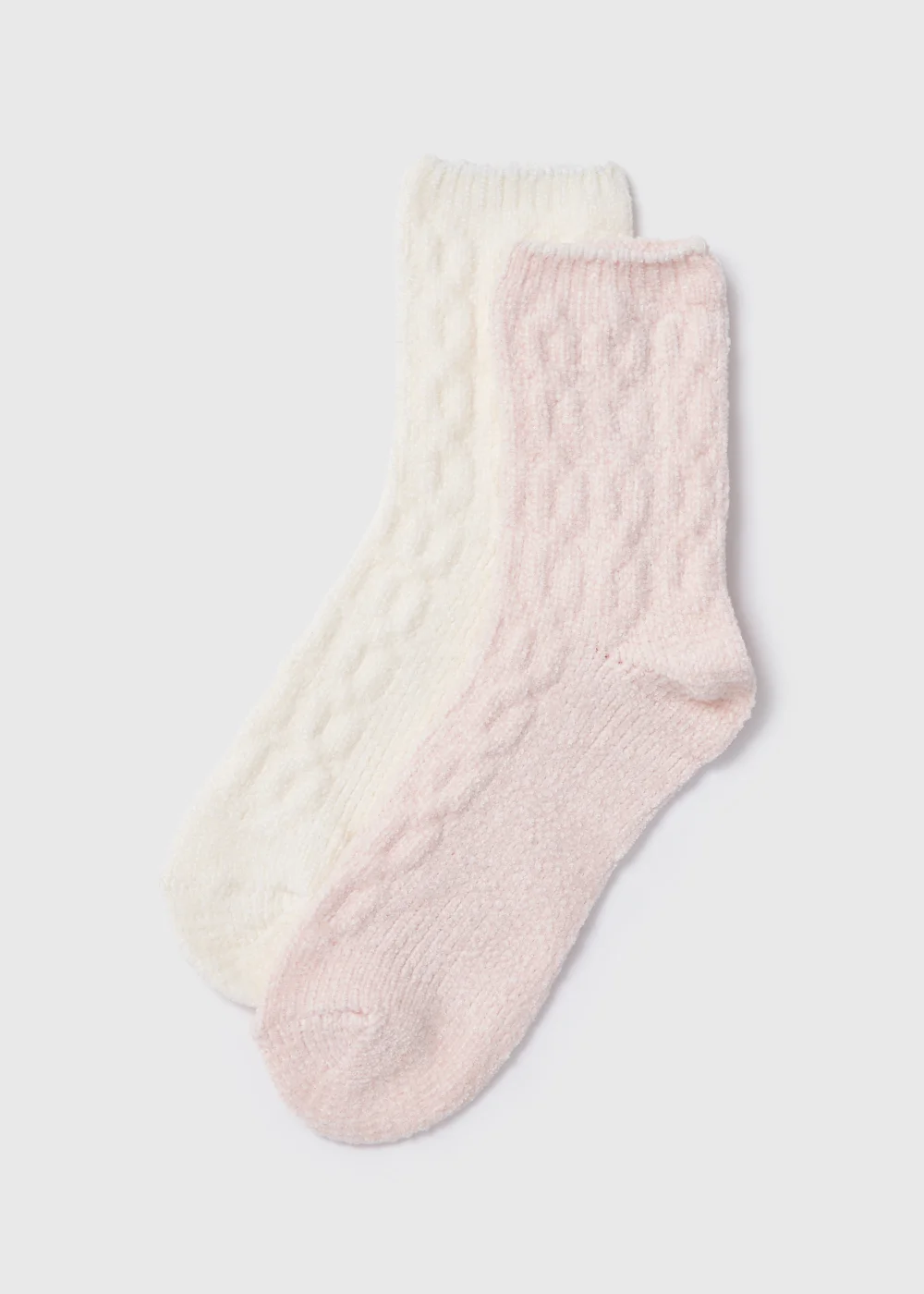 Pink Textured Cosy Socks - One Size Image 2