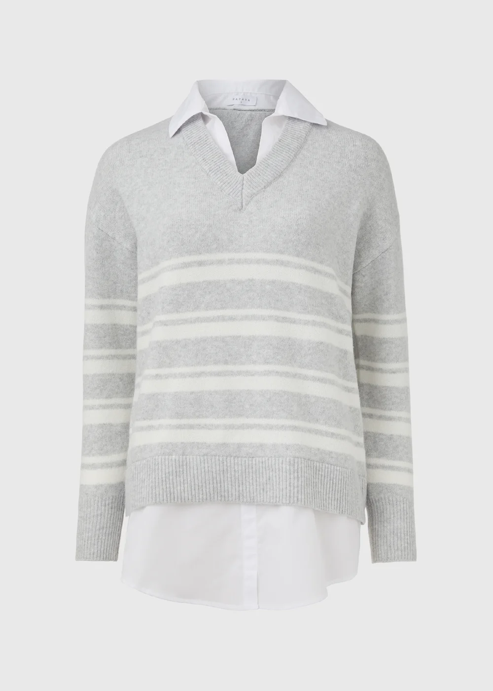 Grey Stripe 2 In 1 Shirt - XS Image 5