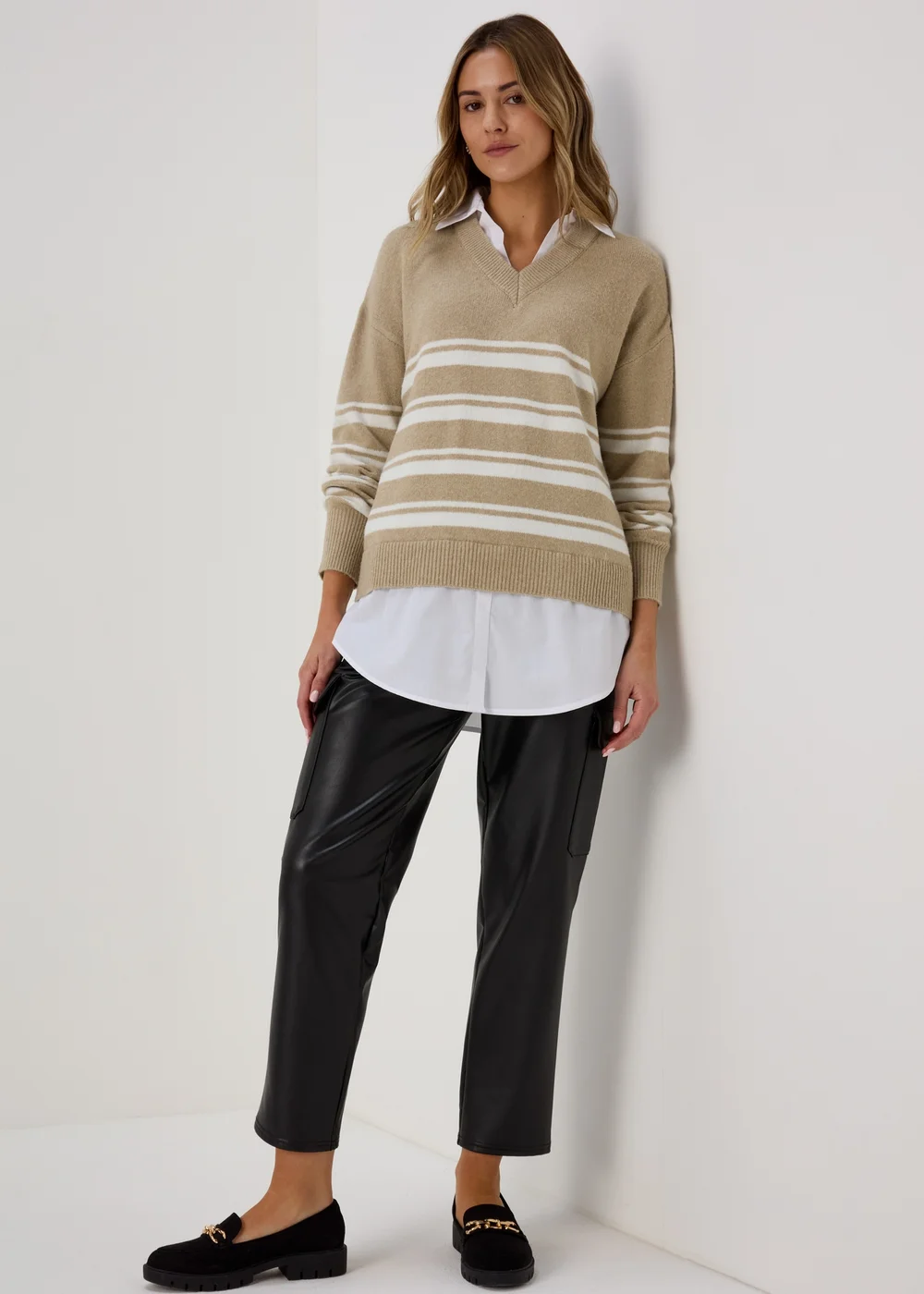 Beige 2 in 1 Jumper - XS Image 4