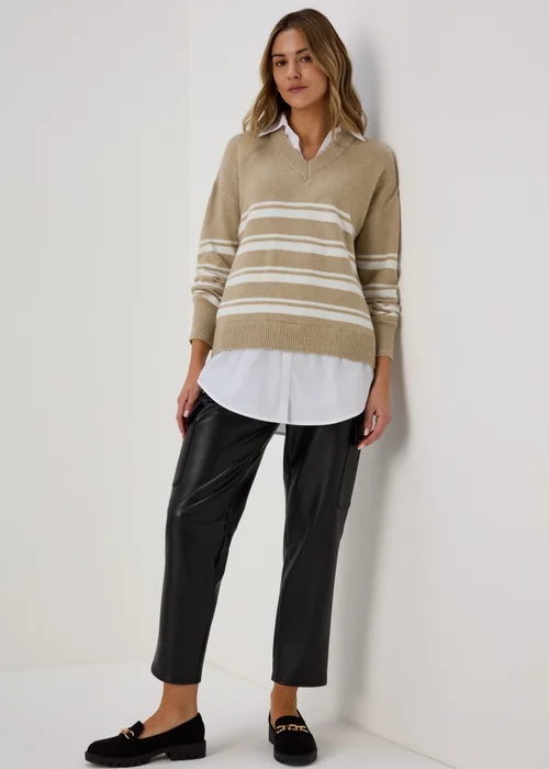 Beige 2 in 1 Jumper - XS Image 4