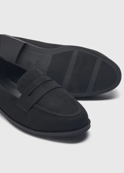 Black Basic Loafers - 3 Image 2