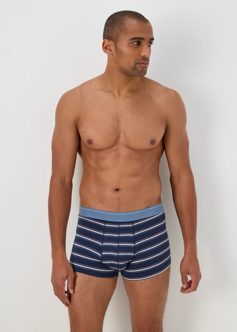 3 Pack Blue Hipster Briefs - Small Image 2