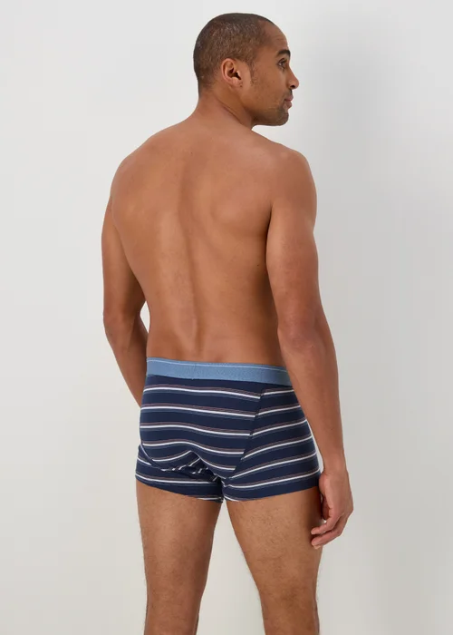 3 Pack Blue Hipster Briefs - Small Image 3