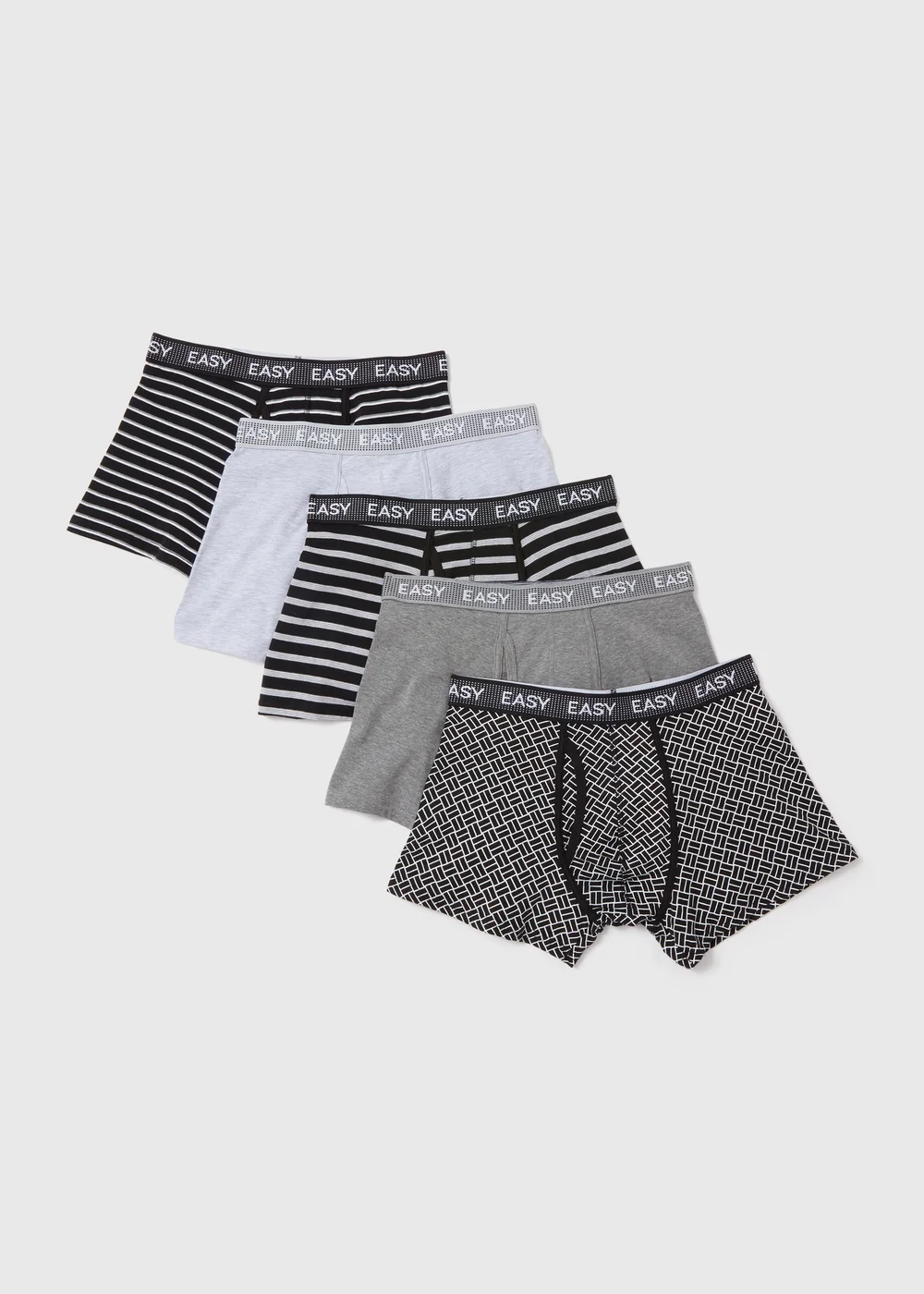 5 Pack Grey Keyhole Briefs - XS Image 1