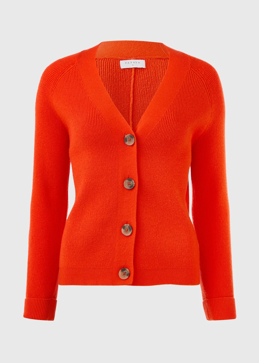 Red Button Crewneck Cardigan - XS Image 6