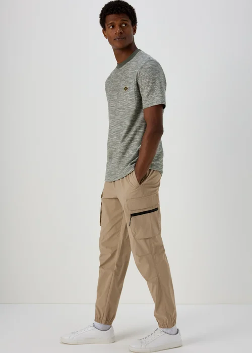 Stone Cuffed Technical Cargo Pants - Small Image 1