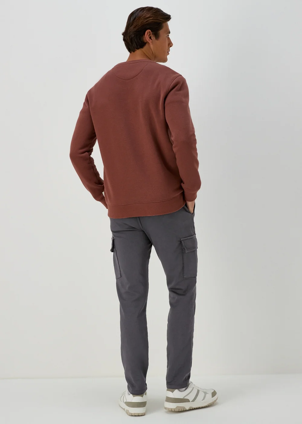 Charcoal Knitted Cargo Joggers - 30 Waist Regular Image 2