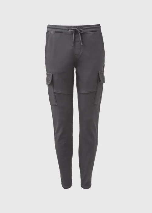 Charcoal Knitted Cargo Joggers - 30 Waist Regular Image 5