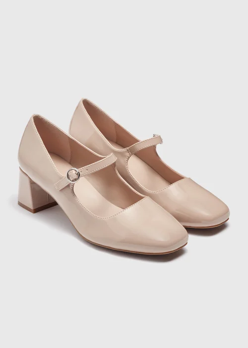 Nude Mary Jane Heels - Size 3 Image 1