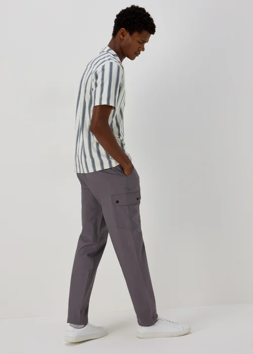 Grey Belted Trekking Trousers - 30 Waist Regular Image 2