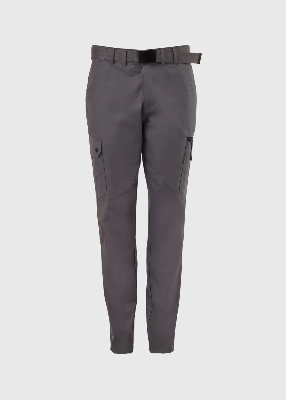 Grey Belted Trekking Trousers - 30 Waist Regular Image 5