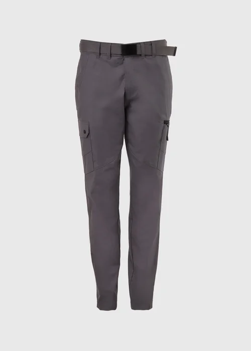 Grey Belted Trekking Trousers - 30 Waist Regular Image 5